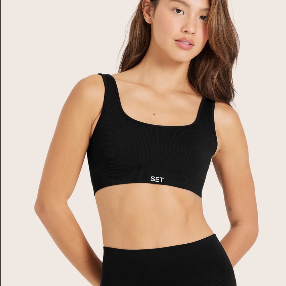 Set active square neck sports bra